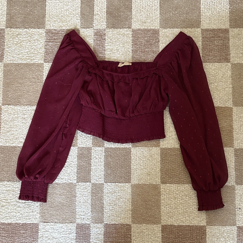 Burgundy Women's Top